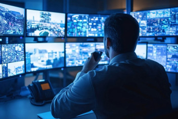 pracownik monitoringu zgłasza alarm